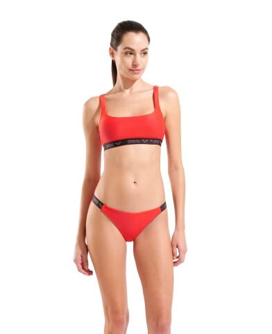 W ARENA ELASTIC SOLID BIKINI BANDEAU LADYBUG Kadın Bikini Takımı