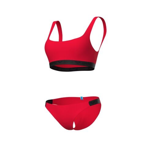 W ARENA ELASTIC SOLID BIKINI BANDEAU LADYBUG Kadın Bikini Takımı
