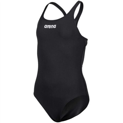 G TEAM SWIMSUIT SWIM PRO SOLID  KIZ ÇOCUK YÜZÜCÜ MAYOSU/ BLACK-WHITE