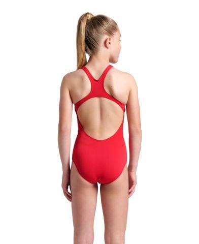 G TEAM SWIMSUIT SWIM PRO SOLID KIZ ÇOCUK YÜZÜCÜ MAYOSU / RED-WHITE