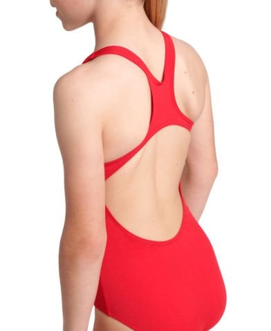 G TEAM SWIMSUIT SWIM PRO SOLID KIZ ÇOCUK YÜZÜCÜ MAYOSU / RED-WHITE