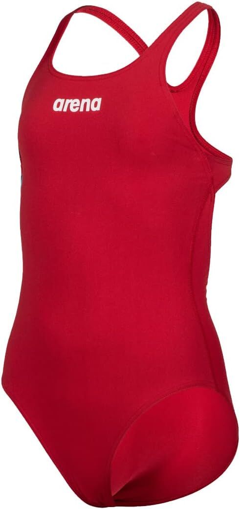 G TEAM SWIMSUIT SWIM PRO SOLID KIZ ÇOCUK YÜZÜCÜ MAYOSU / RED-WHITE