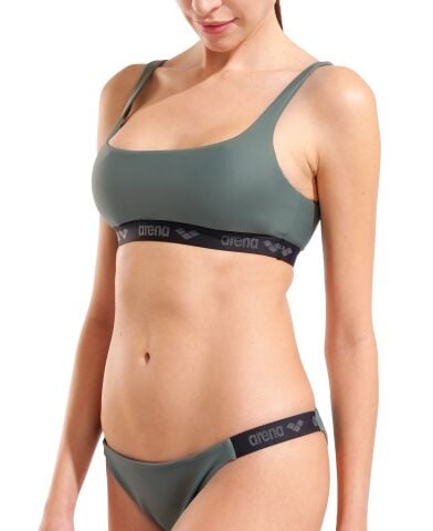 W ARENA ELASTIC SOLID BIKINI BANDEAU SAGE Kadın Bikini Takımı