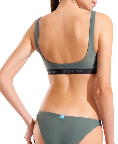W ARENA ELASTIC SOLID BIKINI BANDEAU SAGE Kadın Bikini Takımı