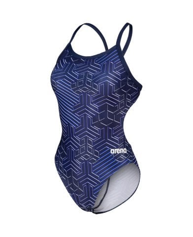 WOMEN'S ARENA KIKKO PRO SWIMSUIT CHALLENGE BACK KADIN YÜZÜCÜ MAYOSU /NAVY