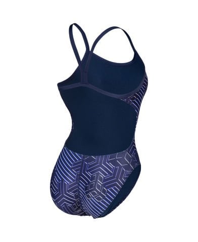 WOMEN'S ARENA KIKKO PRO SWIMSUIT CHALLENGE BACK KADIN YÜZÜCÜ MAYOSU /NAVY