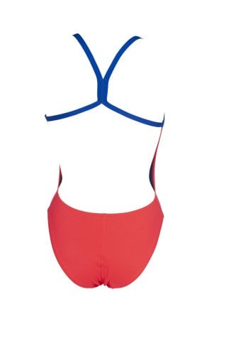 G SOLID LIGHTECH JR  KIZ ÇOCUK YÜZÜCÜ MAYOSU / FLUO RED- NEON BLUE