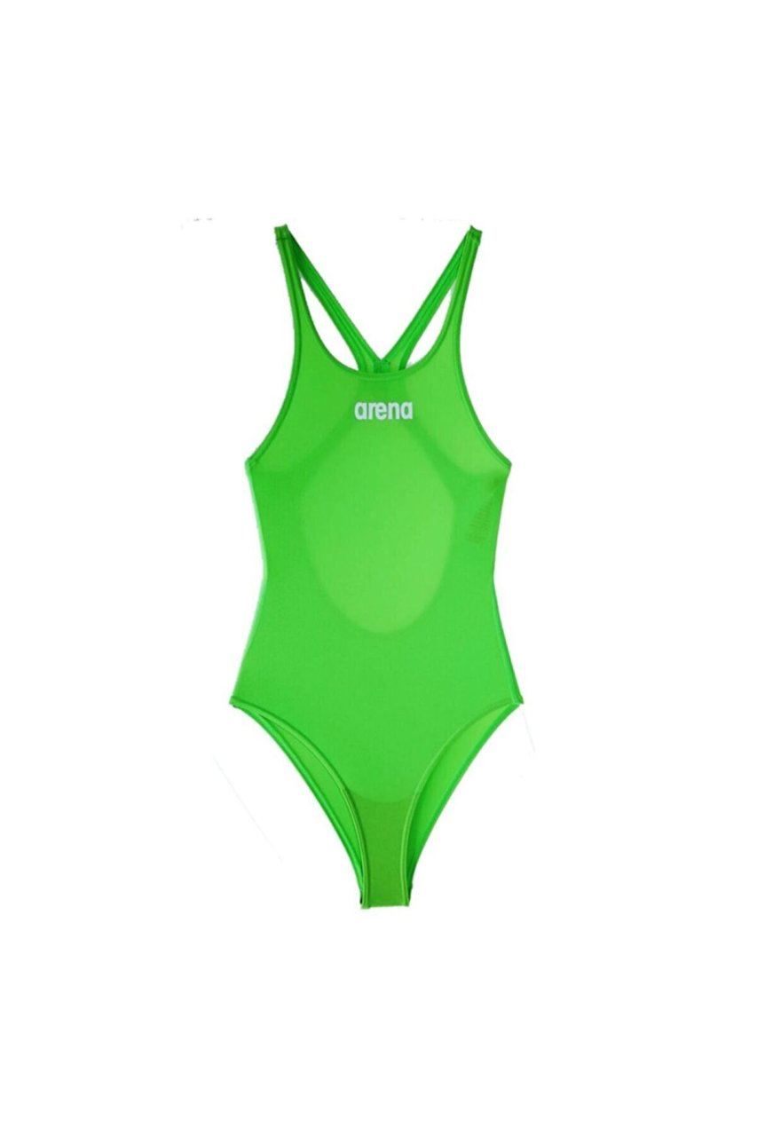 W SOLID SWIM PRO KADIN YÜZÜCÜ MAYOSU  / LEAF-WHITE