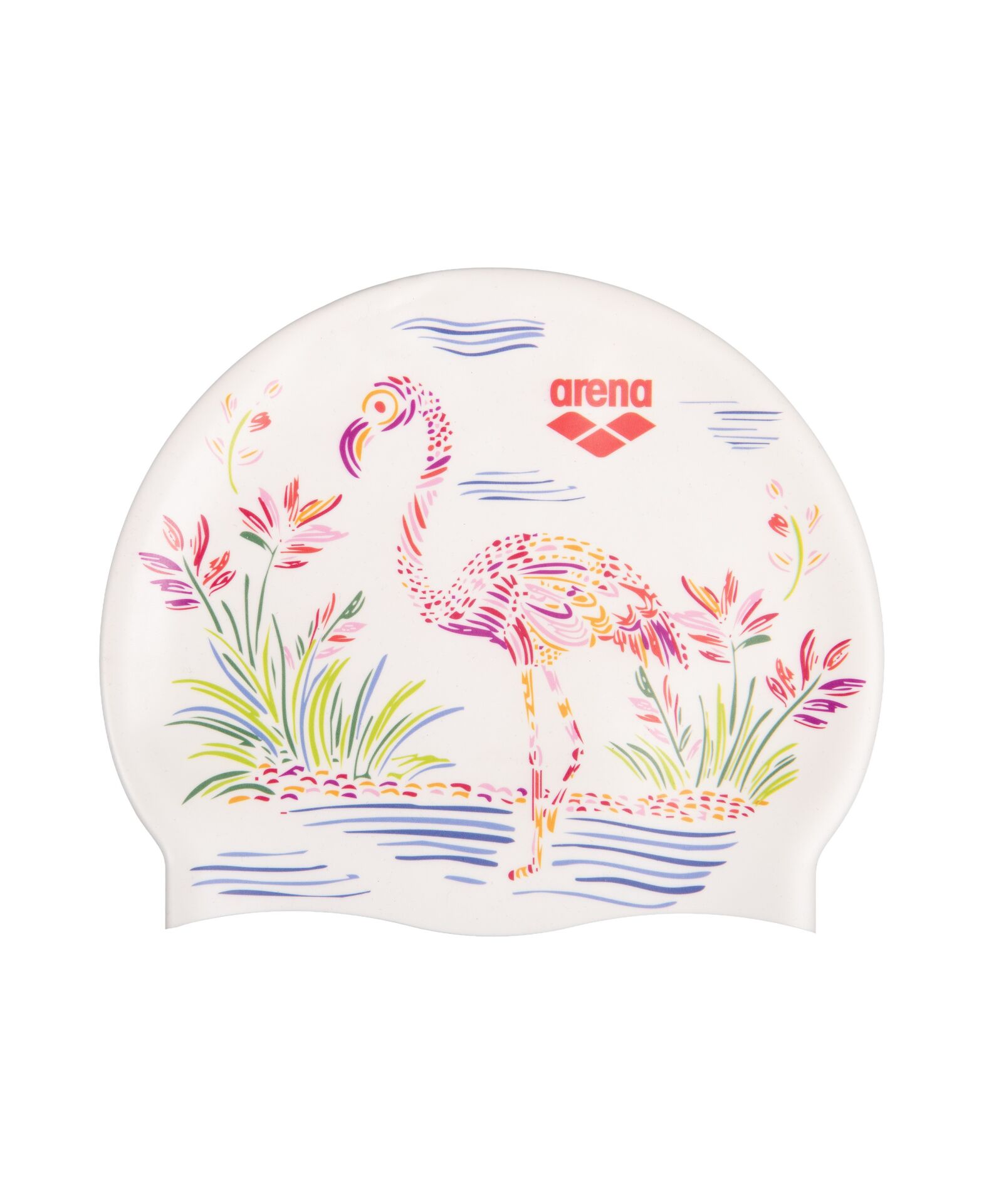 HD Cap Flamingo Silikon Yetişkin Yüzme Bonesi