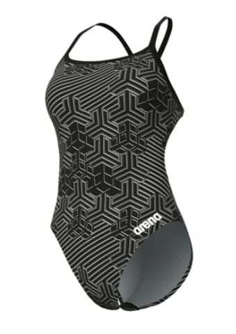 WOMEN'S ARENA KIKKO PRO SWIMSUIT CHALLENGE BACK KADIN YÜZÜCÜ MAYOSU /BLACK