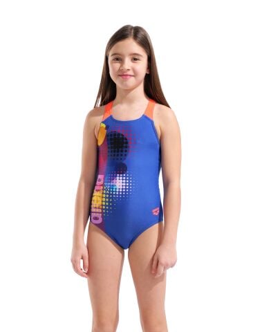 G ARENA DOTS SWIMSUIT SWIM PRO BACK ROYAL-BRIGHT CORAL