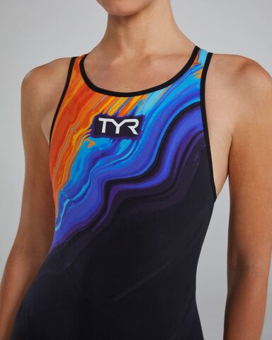 W VENZO OPEN BACK / LIME-NAVY