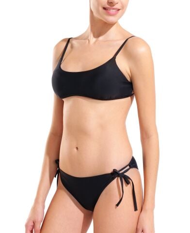 W ARENA ESSENTIALS BIKINI BANDEAU BLACK Kadın Bikini Takımı