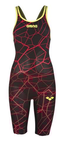 CARBON AIR  KADIN YARIŞ MAYOSU (AÇIK SIRT) LTD ED / BLACK, BRIGHT RED