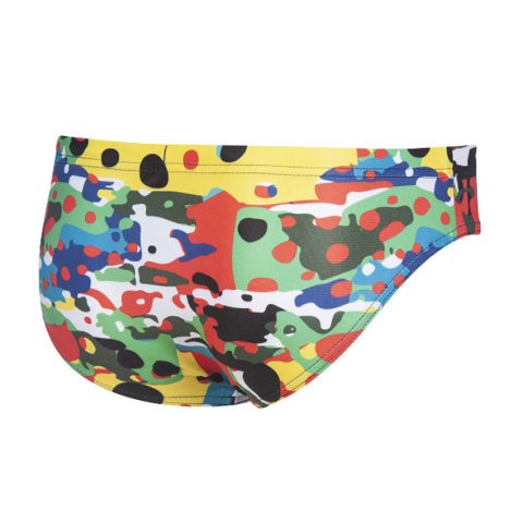 B CAMOUFLAGE JR BRIEF ERKEK ÇOCUK YÜZÜCÜ MAYOSU  /BLACK-MULTI