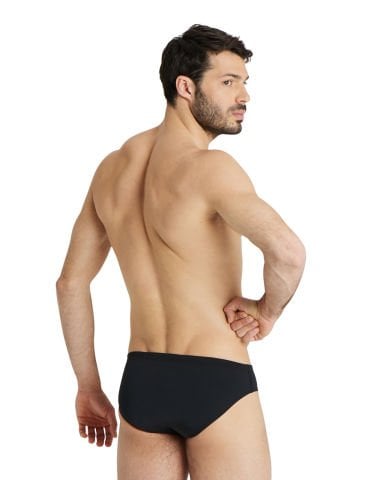 MEN'S TEAM SWIM BRIEFS SOLID ERKEK YÜZÜCÜ MAYOSU / BLACK-WHITE