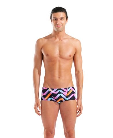 M Arena Texture Swim Low Wait short black multi