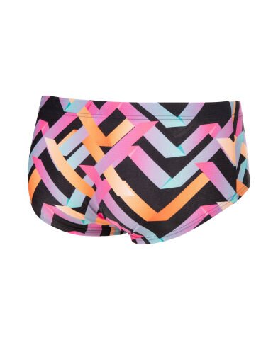 M Arena Texture Swim Low Wait short black multi