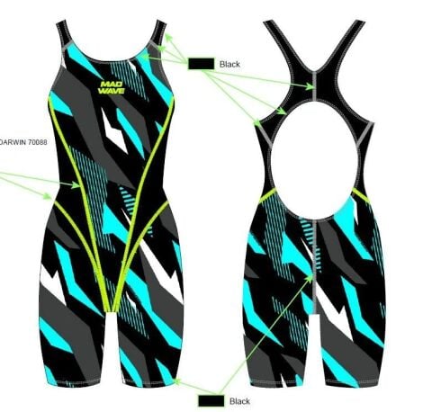 MADWAVE Kneeskin Junior PBT J1 KIZ ÇOCUK ANTRENMAN MAYOSU