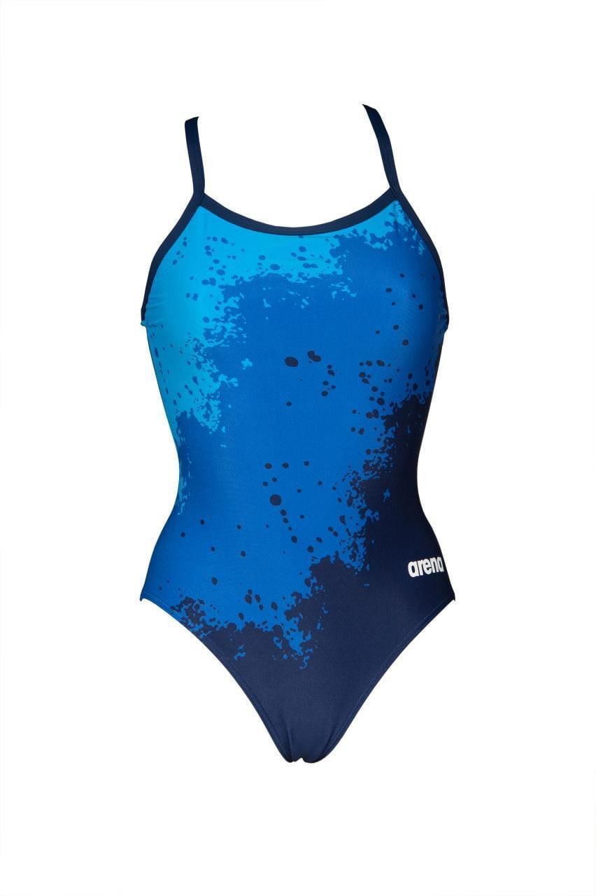 W SPRAYPAINT LIGHT DROP BACK KADIN YÜZÜCÜ MAYOSU / BLUE-NAVY (F32/12-13, F34/14-15 YAŞ KARŞILIĞIDIR.)