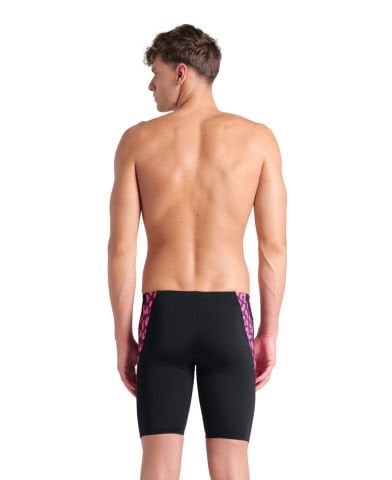 MENS ARENA PRINTED SWIM JAMMER LE/LEOPARD-BLACK FUSCHIA MULTI ERKEK MAYOSU