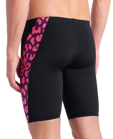 MENS ARENA PRINTED SWIM JAMMER LE/LEOPARD-BLACK FUSCHIA MULTI ERKEK MAYOSU