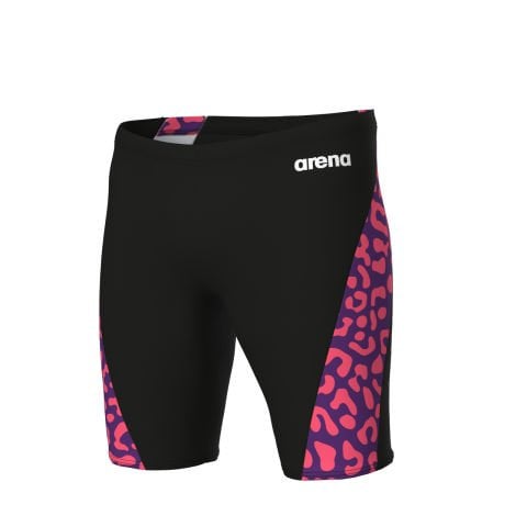 MENS ARENA PRINTED SWIM JAMMER LE/LEOPARD-BLACK FUSCHIA MULTI ERKEK MAYOSU