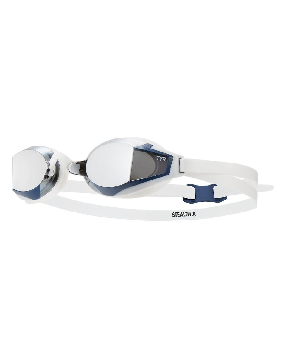 TYR STEALTH-X RACE MIRRORED/BLUE-WHITE YÜZÜCÜ GÖZLÜĞÜ
