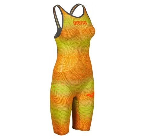 W PWSKIN CARBON AIR2 KADIN YARIŞ MAYOSU / LIME ORANGE