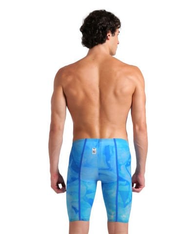 POWERSKIN CARBON GLIDE LE JAMMER/TIE DYE-COBALT ERKEK YARIŞ MAYOSU