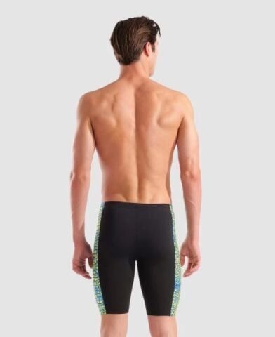MEN'S ARENA SNAKESKIN SWIM JAMMER/BLACK-GREEN MULT