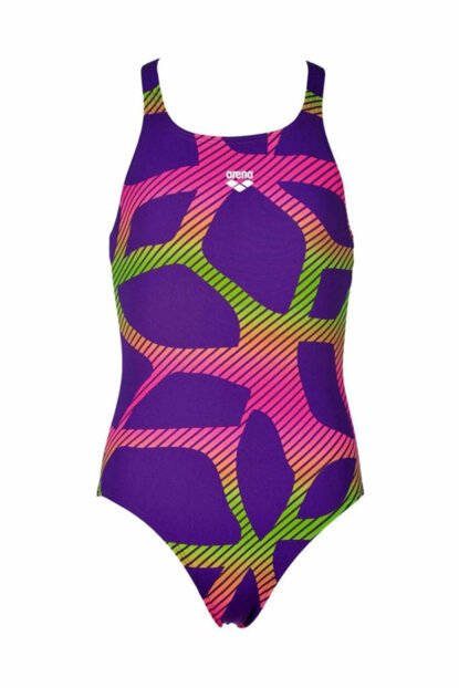 W SPIDER SWIM PRO BSCK ONE PIECE KADIN YÜZÜCÜ MAYOSU /  MIRTILLA - LEAF