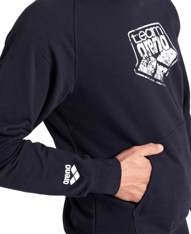 ARENA HOODED SWEAT GRAPHIC BLACK
