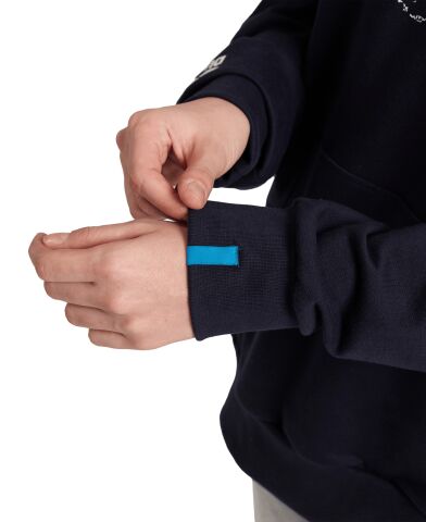 ARENA HOODED SWEAT GRAPHIC BLACK
