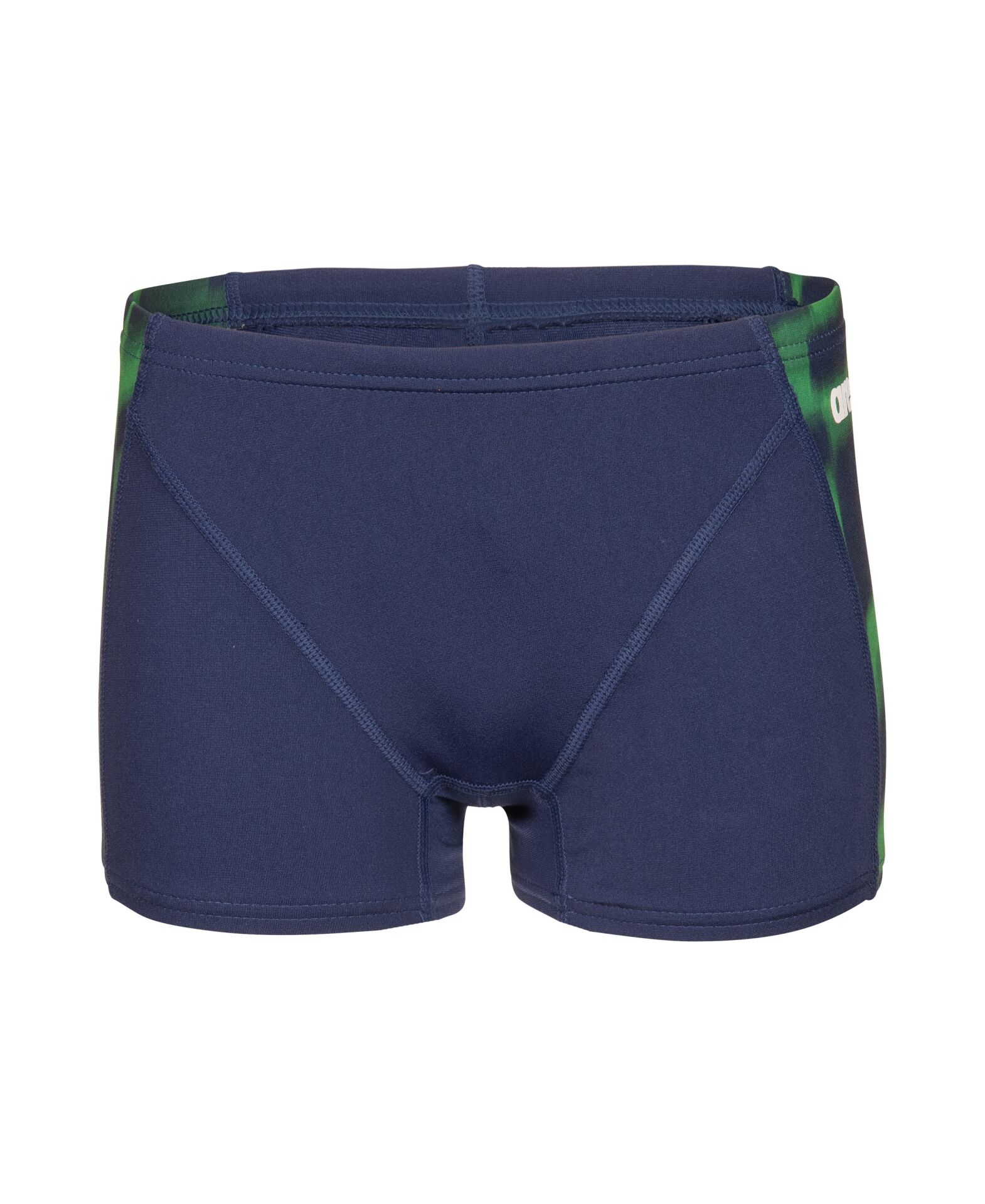 B ARENA WAVE SWIM SHORT NAVY-TEAM BLUE GREEN