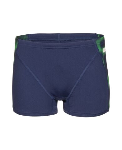 B ARENA WAVE SWIM SHORT NAVY-TEAM BLUE GREEN