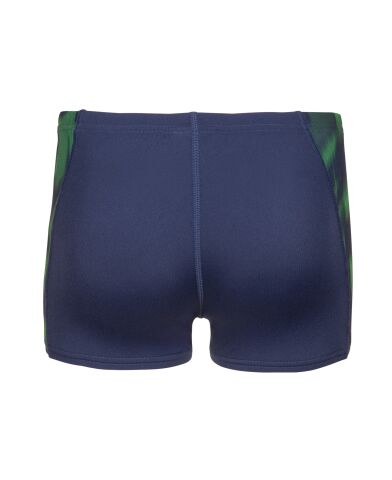 B ARENA WAVE SWIM SHORT NAVY-TEAM BLUE GREEN