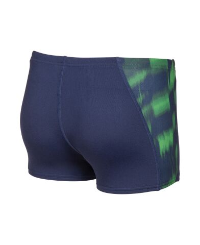 B ARENA WAVE SWIM SHORT NAVY-TEAM BLUE GREEN