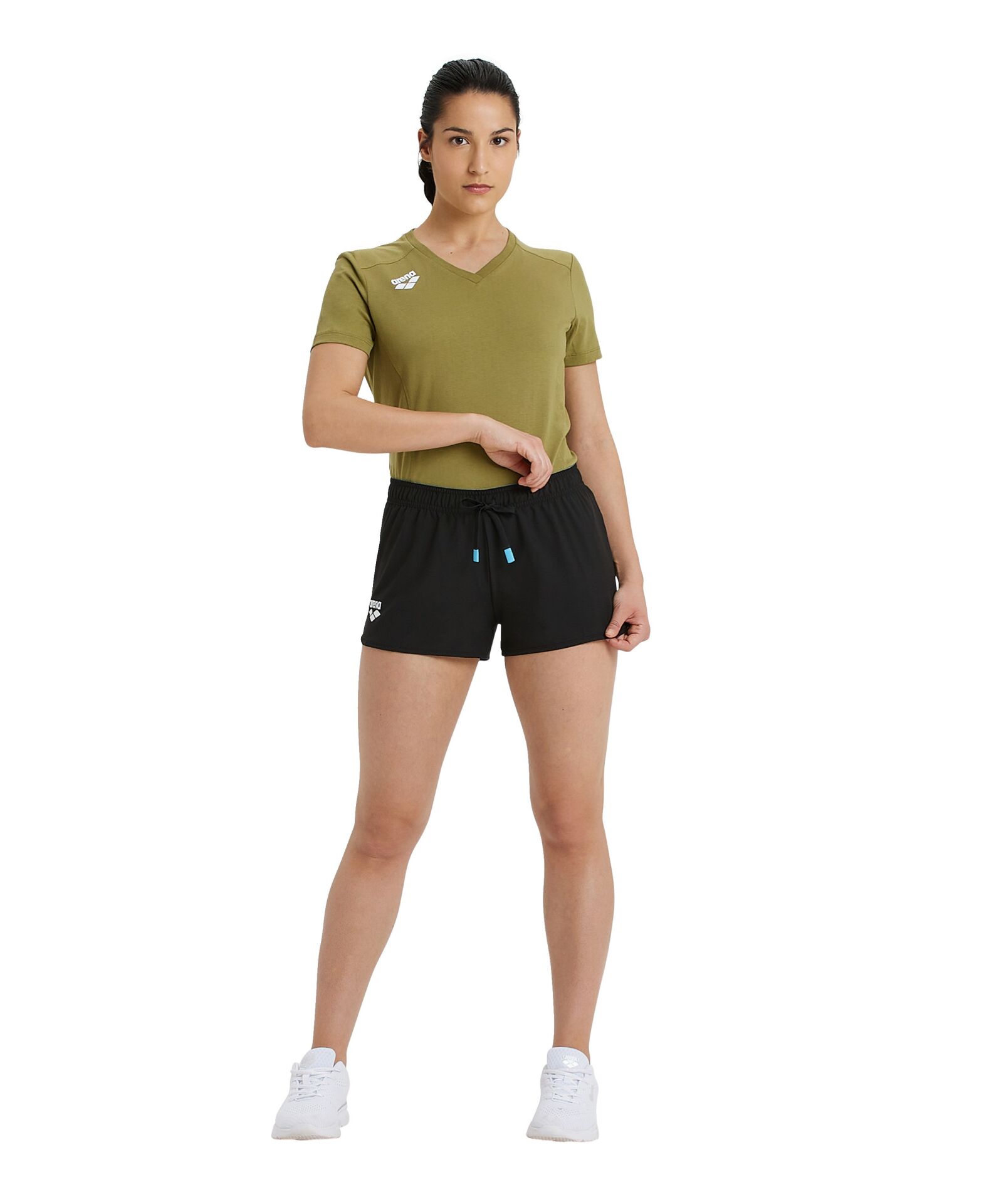 WOMENS TEAM SHORT SOLID / BLACK