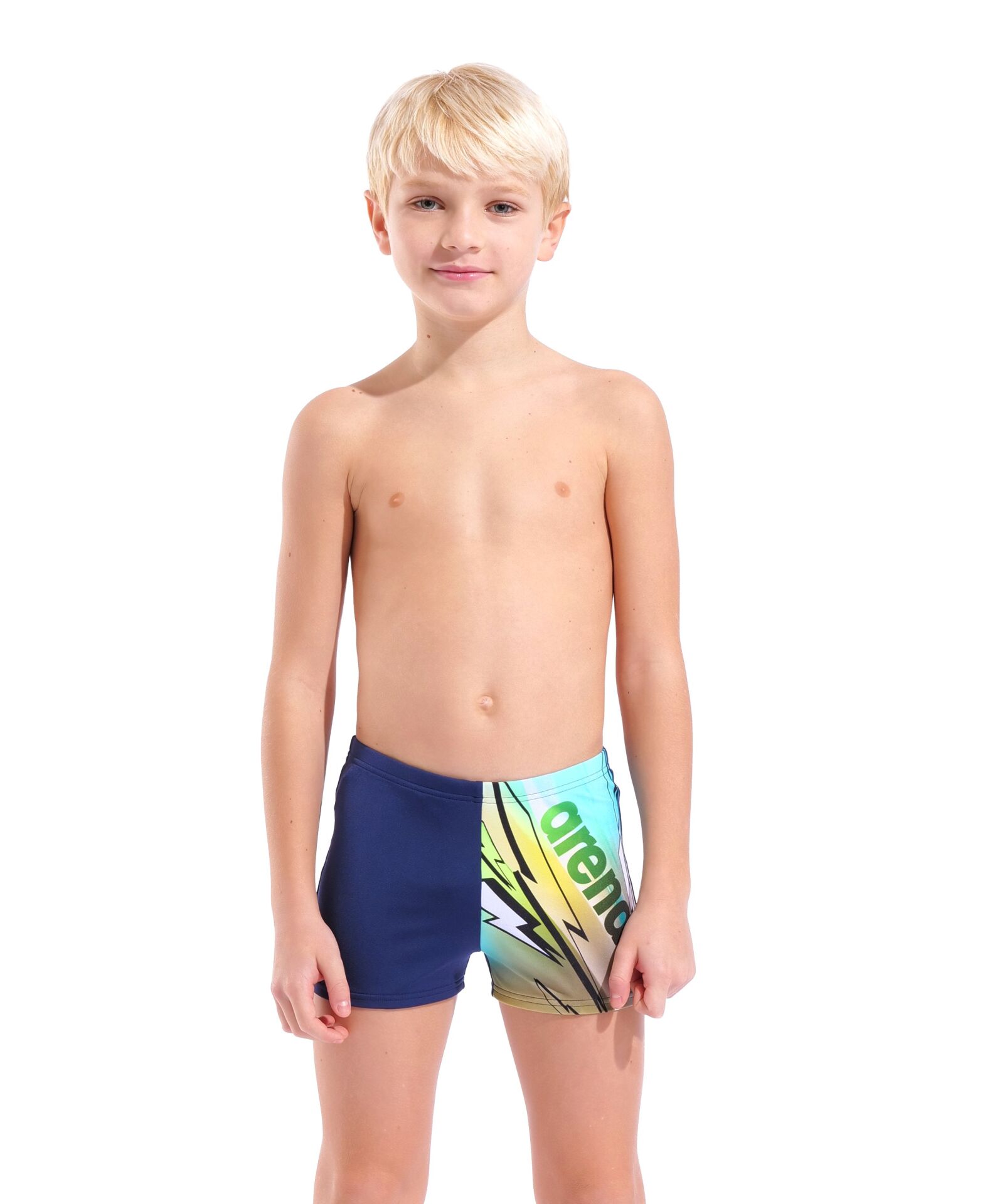 B ARENA LOUD SWIM SHORT NAVY-MULTI