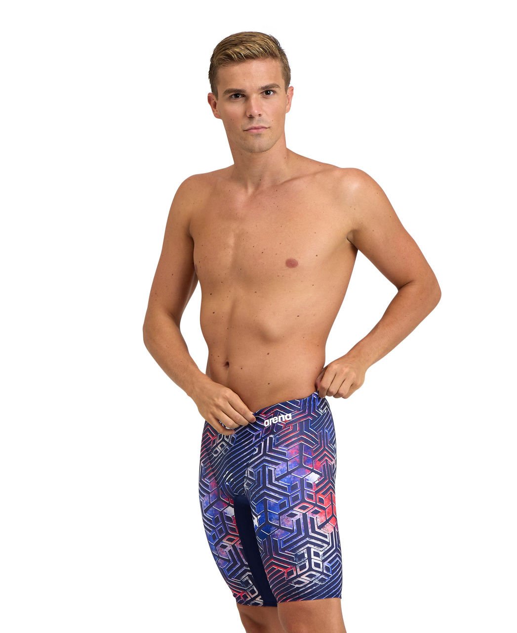 MEN'S ARENA KIKKO PRO SWIM JAMMER ERKEK YÜZÜCÜ MAYOSU /NAVY-RED