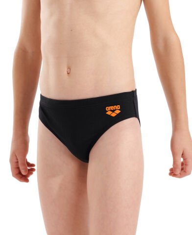 B Arena Bright Swim Briefs BLACK-TEAM ORANGE