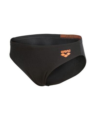 B Arena Bright Swim Briefs BLACK-TEAM ORANGE
