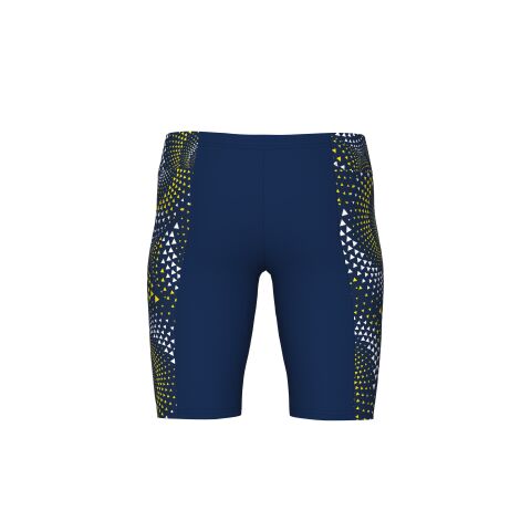BOY'S ARENA FIREFLOW SWIM JAMMER NAVY-TEAM NAVY YELLOW