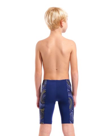 BOY'S ARENA FIREFLOW SWIM JAMMER NAVY-TEAM NAVY YELLOW