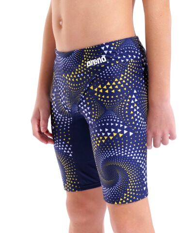 BOY'S ARENA FIREFLOW SWIM JAMMER NAVY-TEAM NAVY YELLOW