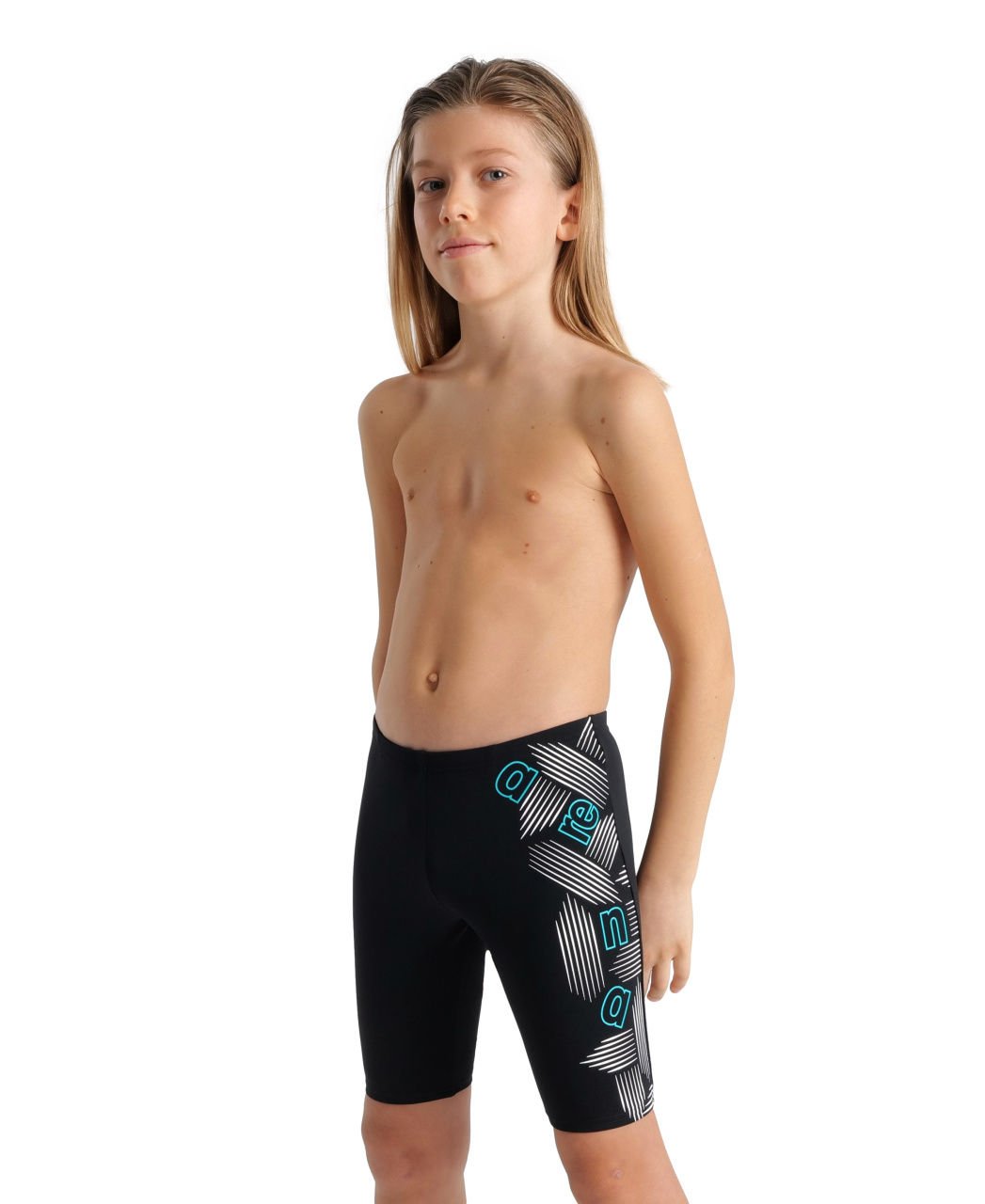 B SWIM JAMMER GRAPHIC ERKEK ÇOCUK YÜZÜCÜ MAYOSU / BLACK