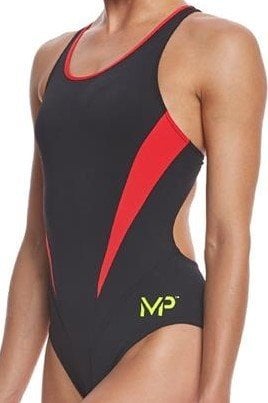 MP COMP BACK SPLICE KADIN YÜZÜCÜ MAYOSU  / BLACK-RED