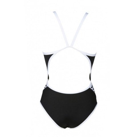 W TEAM STRIPE SUPER FLY BACK ONE PIECE KADIN YÜZÜCÜ MAYOSU / BLACK - WHITE