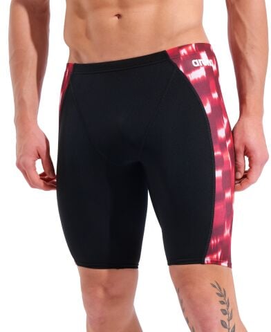 M ARENA WAVE SWIM JAMMER BLACK-TEAM RED